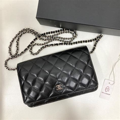 chanel woc black caviar shw|Chanel .